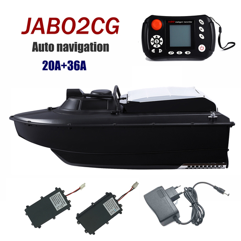 German warehouse JABO2CG-20A+36A Black GPS Automatic Navigation Fish Finder Bait Boat ► Photo 1/5