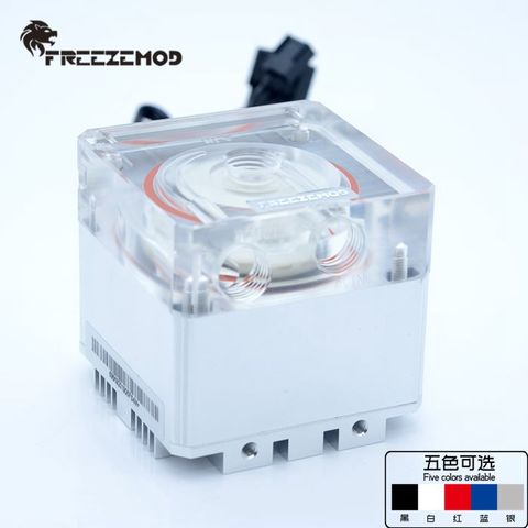 FREEZEMOD Compute cooling pc water cooler mute pump PWM intelligent flow 800L/H 12V/5V RGB light aura. PU-FS4M ► Photo 1/6