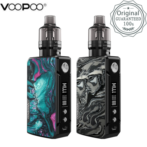 VOOPOO Drag 2 Kit Refresh Edition 177W Mod Box Vape Kit with 4.5ml PnP Pod Tank Dual 18650 GENE.FIT chip E Cigarette Vaporizer ► Photo 1/6