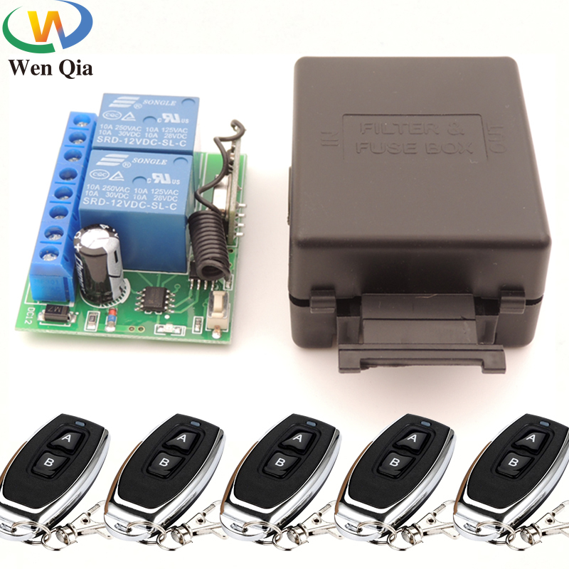 How to use : Wireless Remote Control Switch AC 250V 110V 220V 2CH