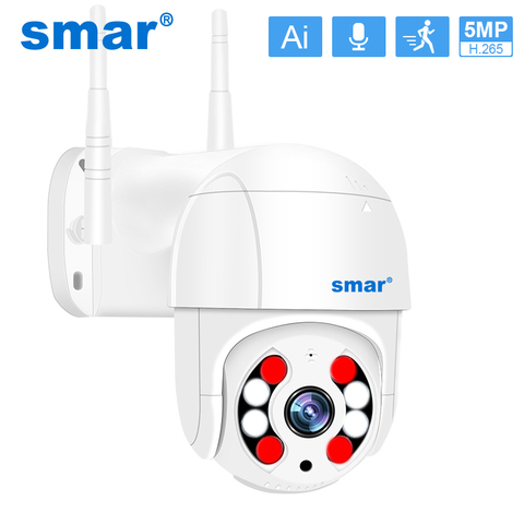 Smar Super HD 5MP 3MP Wireless PTZ Camera Outdoor H.265 Auto Tracking WIFI IP Camera 4X Digital Zoom AI Human Detection ICSEE ► Photo 1/6