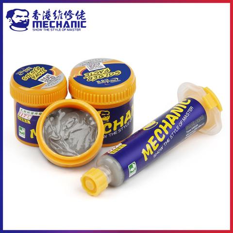 MECHANIC Original Lead-free Solder Tin Paste 217C High Temperature Melting Point Welding Flux Sn99/Ag0.3/Cu0.7 Repair CPU Tools ► Photo 1/6