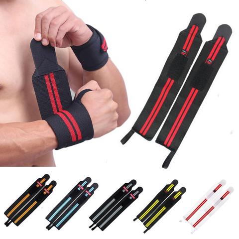 1Pcs Wrist Support Gym Weightlifting Training Weight Lifting Gloves Bar Grip Barbell Straps Wraps Hand Protection 9 ► Photo 1/6