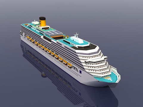 Costa Pacifica Cruise Ship 3D Paper Model DIY Puzzle Manual Papercrafts Toy ► Photo 1/2