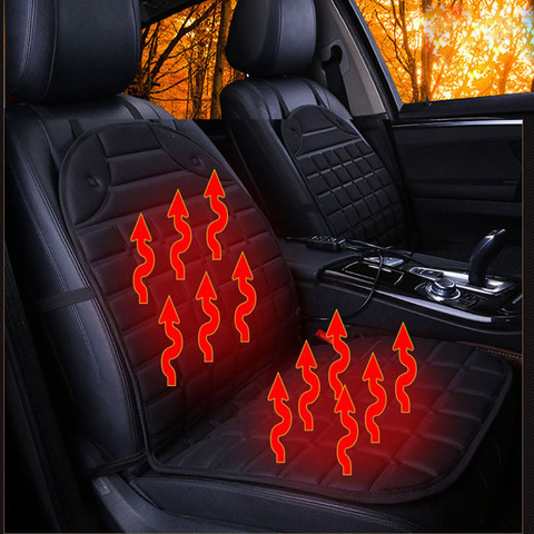 Heated Car Seat Cover Universal Seat Cushion Seat Covers Autumn and Winter  Heater Seat Heating Pads for Toyota BMW Kia Mazda ► Photo 1/6