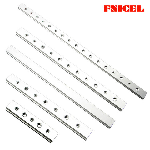 100mm 200mm 300mm 450mm Aluminium M6 M8 Slide Slab T Track Slot for Miter Track Fixture Slot Woodworking Tool Router Table Tools ► Photo 1/6