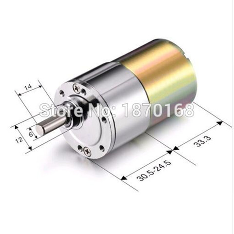 ZGB37RG 20RPM - 1500RPM DC 24V DC 12V 1000RPM  Gear Motor High Torque Electric Reduction Gearbox Eccentric Output Shaft 120RMP ► Photo 1/4