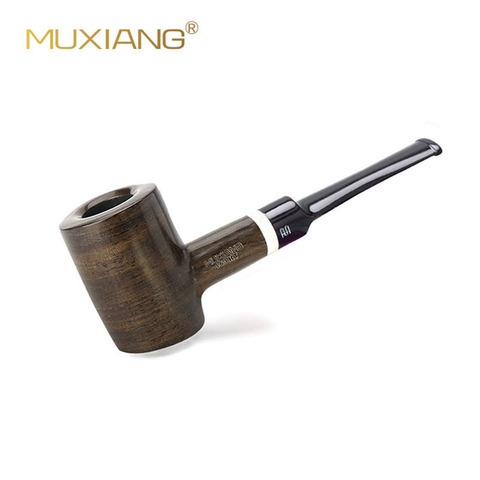 RU-Handmade Hammer Style Ebony Pipe 9mm Filter Tobacco Smoking Pipe Wooden Pipes With Accessories Men's Gift ac0026 ► Photo 1/6