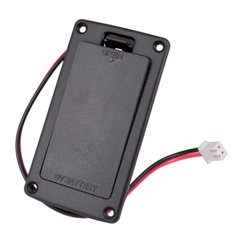 Flat Mount 9V Battery Case Box Holder Black for Electric Guitar Bass Storage Cover ► Photo 1/6