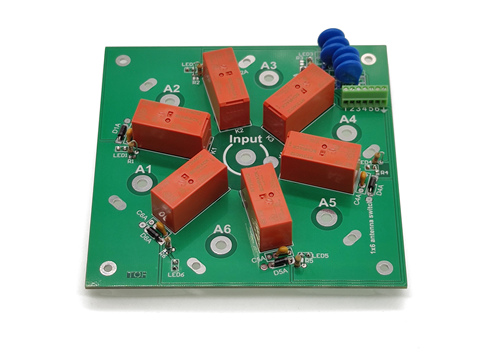 6-way DIY Kit 6:1 Coax Remote Antenna Switch SO-239 1.8MHz--60MHz ► Photo 1/6