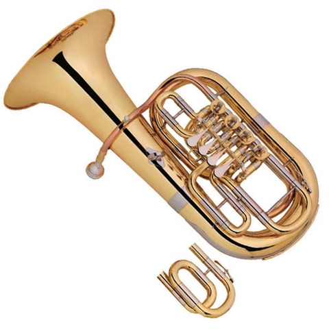 Gold Lacquer Rotary Euphonium ( 4 VALVE  Tone C/Bb) ► Photo 1/4