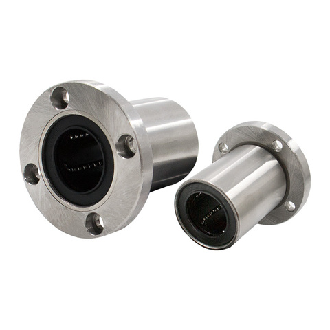 2PCS/lot 6mm/8mm/10mm/12mm/13mm/16mm/20mm/25mm LMF/K/H Series LMF8UU/LMF10 Round Flange  Linear Motion Bearing ► Photo 1/6