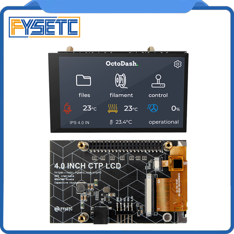 FYSETC 4INCH CTP LCD Screen 800x480 Pixels Capacitive Touch Screen For 3D printer Octoprint UI for Raspberry Pi 4 Model B ► Photo 1/1