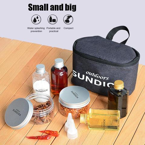 portable seasoning organizer bottle tableware set