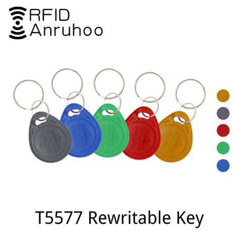 5PCS RFID Keychain Rewritable Copy Token 125Khz Smart Chip Card T5577 EM4305 Key Badge ID Duplicator Sticker ► Photo 1/6