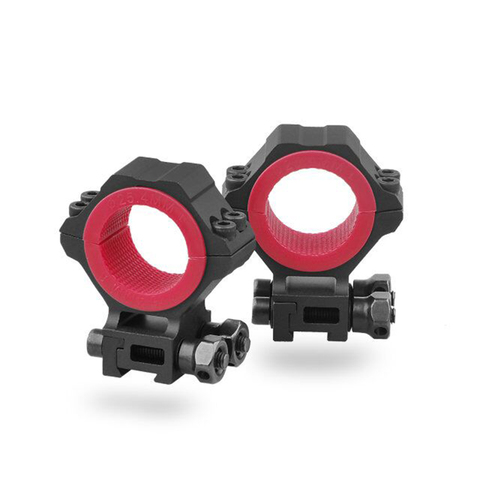 Riflescope Rings 25.4 30 34 mm Tube 6000 Joules Shockproof Universal Discovery with Red Gaskets ► Photo 1/6