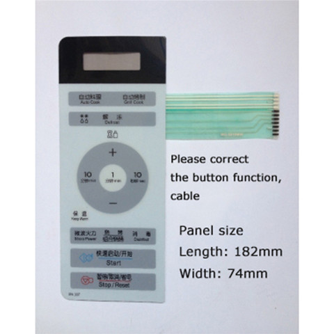 Membrane Switch for LG Microwave Oven Part MG-5018MW MG-5018MV MG-5018MWR Control Touch Button Microwave Panel Repair Parts ► Photo 1/1