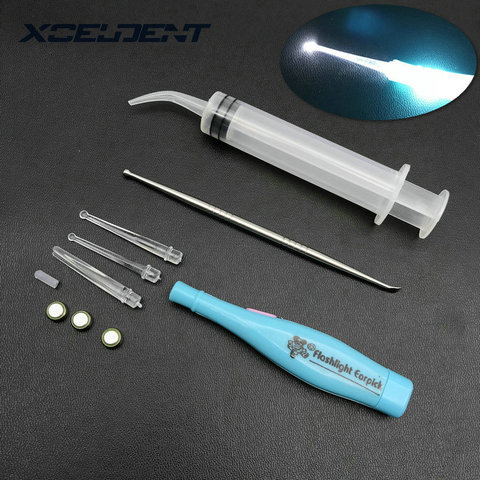 Tonsil Stone Remover Kit w/ LED Light & Box + Irrigation Syringe + Premium Tool ► Photo 1/6