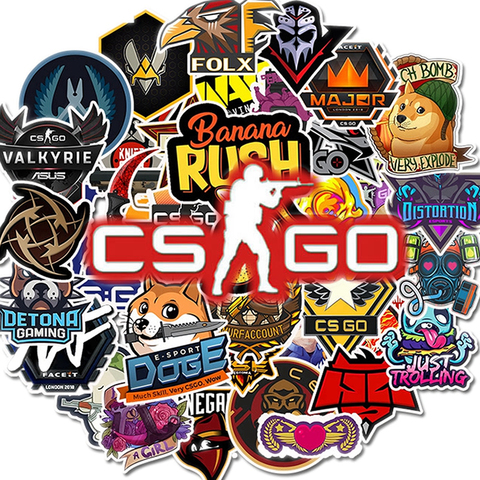  50pcs Cool CSGO Game Stickers for Laptop, Counter