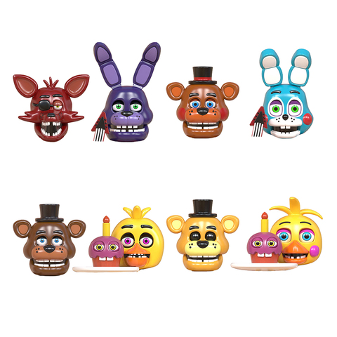 6 Pcs Five Nights at Freddy's Nightmare Chica Bonnie foxy Action