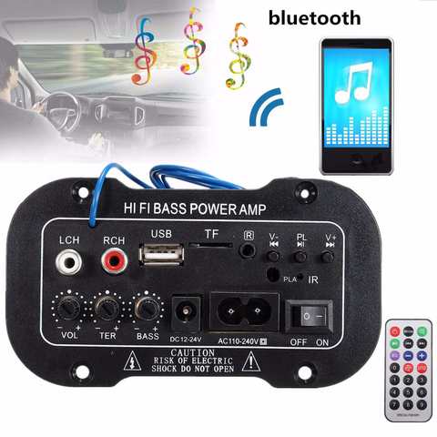 New 30W 220V Amplifier Board Audio Car Bluetooth Amplificador USB dac FM radio TF Player Subwoofer DIY Amplifiers For Car Home ► Photo 1/6