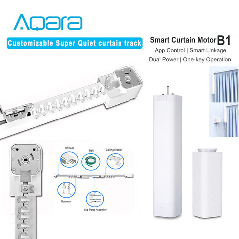 Aqara Customize Curtain Rails and B1 Curtain Motor for Smart Home Electric Curtain Track Remote Control System for Smart Home ► Photo 1/5