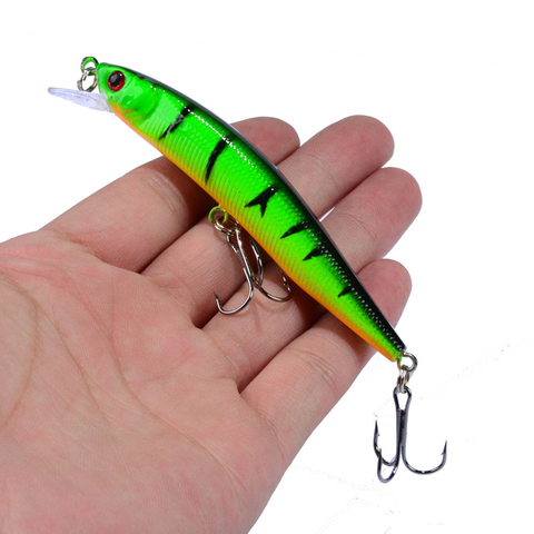 1pcs/lot 10cm 8.1g Minnow Fishing lures Pesca Crank Bass hard bait isca artificial wobblers for fishing everything for fishing ► Photo 1/6