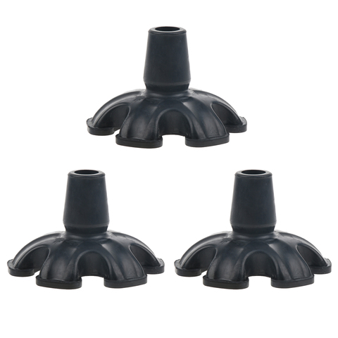 3 Pack of Rubber Cane & Walker Tips - Anti Skid Chair Leg Tips Caps, Trekking Pole Tips Protectors, 3/4 inch ► Photo 1/6