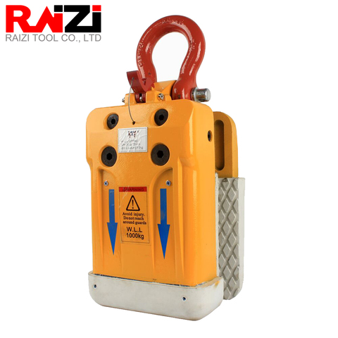 Raizi Stone Slab Lifter with White/Black Rubber Lined Grip Range 15mm-60mm Granite Marble 1000kg Stone Slate Clip Lifting Tools ► Photo 1/6