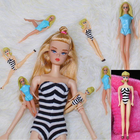 2 Piece Original Mini Cute Retro Bikini Doll Moveable Body Little Vintage Girl Doll ► Photo 1/6
