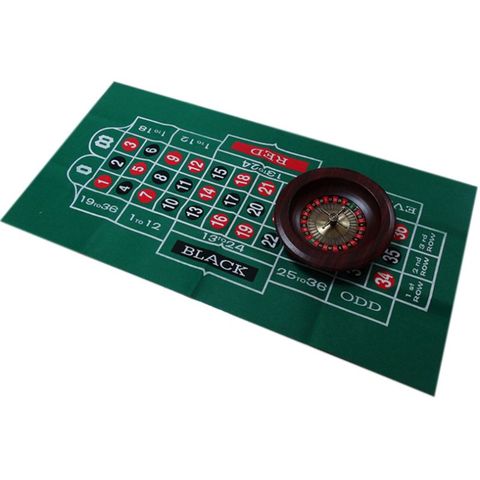 Double-sided Game Tablecloth Russian Roulette & Blackjack Gambling Table Mat ► Photo 1/6