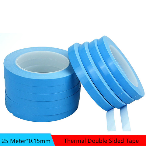Thermal tape 25M*0.15mm Insulating Heat Dissipation Tape Double Sided Thermally Conductive Tape for Chip PCB LED Strip Heatsink ► Photo 1/2