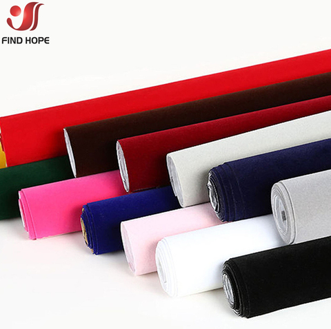 MultiColor Flocking Felt Self-adhesive Fabric DIY Jewelry Drawer Bag Decor Wallpaper Craft Roll 20*15cm/20*150cm ► Photo 1/6