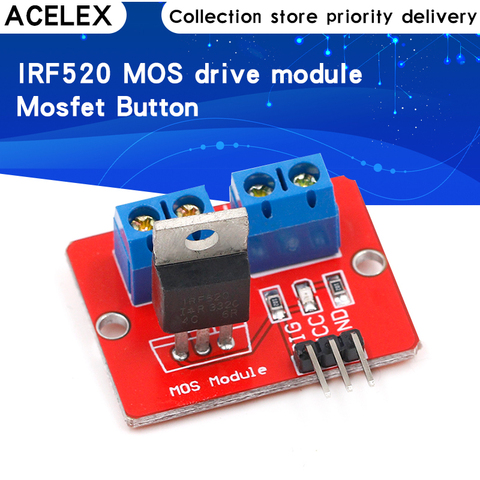 0-24V Top Mosfet Button IRF520 MOS Driver Module For Arduino MCU ARM Raspberry pi ► Photo 1/6
