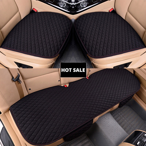 AUTOYOUTH Car Seat Covers Front/ Rear/ Full Set Choose Car Seat Cushion Linen Fabric Car Accessories Universal Size Anti-slip ► Photo 1/6
