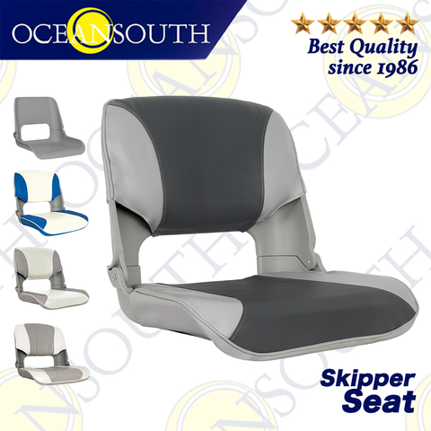 Oceansouth Skipper Boat Seat Marine-Grade High-impact Polymer High-back OMNOVA UV-Resistant Fabric Fishing Boat Accessories ► Photo 1/6
