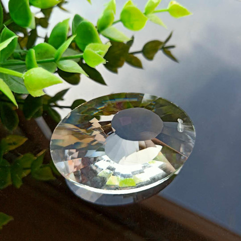 K9 50mm Clear Bird's Nest Glass Crystal Pendants Suncatcher Chandelier Crystals Prisms Hanging Ornament Decoration Accessories ► Photo 1/6