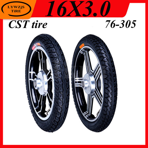 16x3.0 Tire Inner Tube Outer Tyre for Electric Motorcycle Electric Vehicle E-bike 16 Inch 16X3.0 CST Wear Resistant Tire ► Photo 1/6