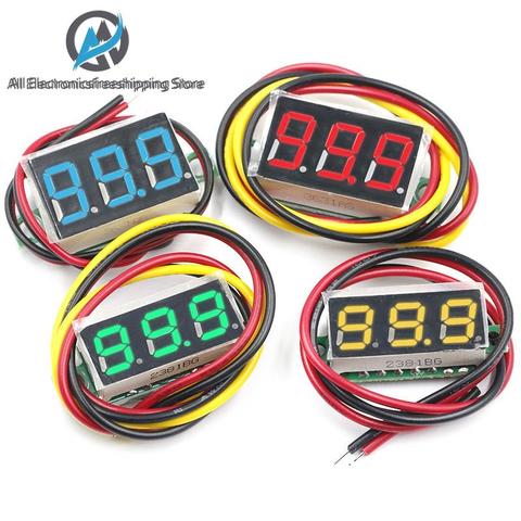 0.28 inch DC 0-100V 3-Wire Mini Gauge voltage meter Voltmeter LED Display Digital Panel Voltmeter Meter Detector Monitor Tools ► Photo 1/6