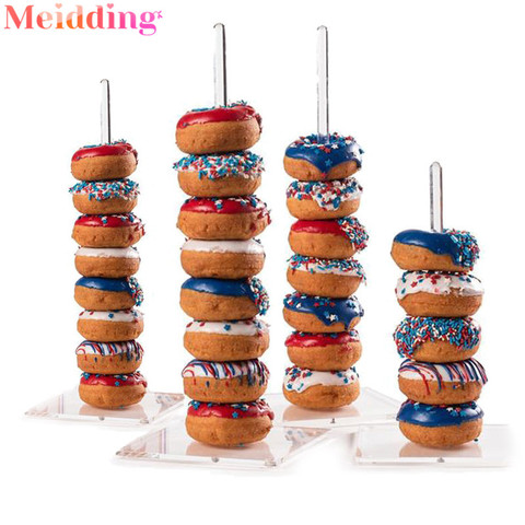 Wedding Table Decoration Donuts Stand Donut Wall Doughnut Display Holder Bride Wedding Decor Baby Shower Birthday Donut Party ► Photo 1/6