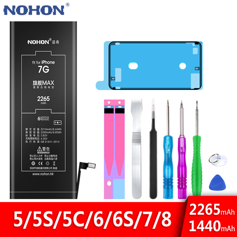 NOHON Battery For iPhone 7 8 6S 6 5S 5C 5 Original Bateria For iPhone7 iPhone8 iPhone6 iPhone5 iPhone6S Lithium Polymer Batarya ► Photo 1/6