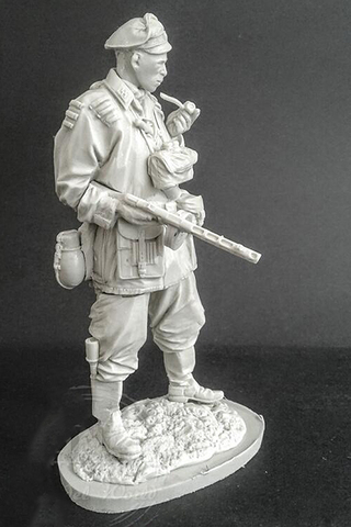 1/16 ancient man stand with base  Resin figure Model kits Miniature gk Unassembly Unpainted ► Photo 1/2