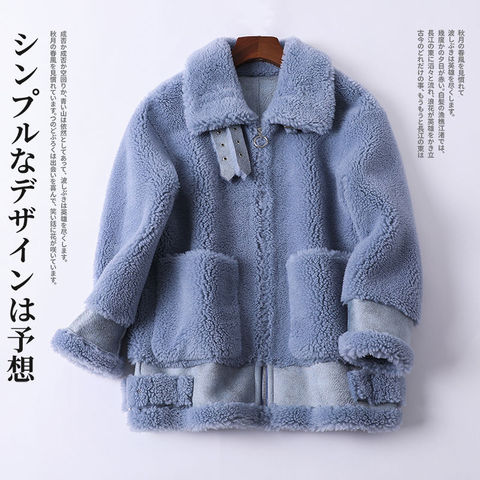 Women 2022 Winter New Real Fur Coat Female Genuine Sheep Shearing Jacket Lady Natural Loose Granular Sheep Short Outerwear C130 ► Photo 1/6