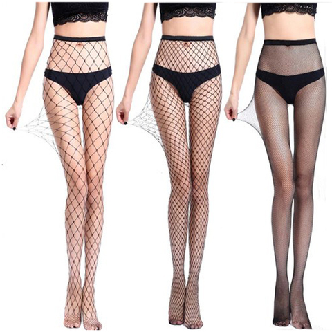 Sexy Women Pantyhose Fishnet Stockings Lingerie Small Middle Big Mesh Fish Nets Tights Anti Hook Nylon Collant Panty Tights ► Photo 1/6