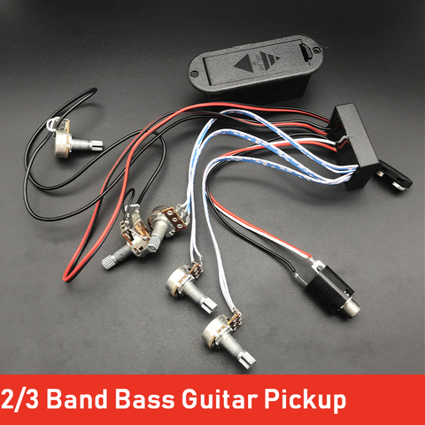 3 Band EQ Preamp Circuit Guitar Dual Potentiometer for Active Bass Guitar Pickup  5 Control Knobs Guitar Pickup Control System ► Photo 1/6