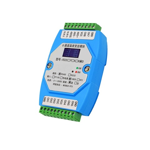 RS20D DS18B20 to RS485 temperature acquisition transmitter module standard MODBUS protocol isolated ► Photo 1/5