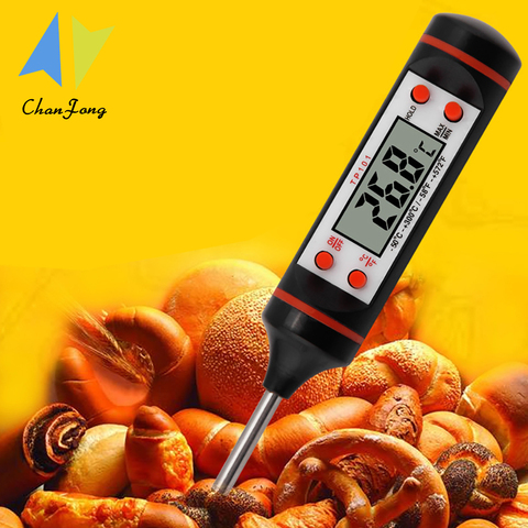 ChanFong Electronic Digital Food Thermometer 304 Stainless Steel Probe Liquid Barbecue Baking Oil Temperature Meter TP101 ► Photo 1/6