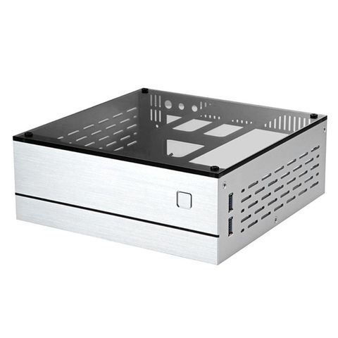 B01 Mini ITX Computer Case Chassis Aluminum/Glass Briefcase Home Theater AC-DC HTPC Computer Box Desktop PC Enclosure ► Photo 1/6