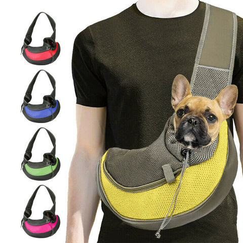 Pet Puppy Dog Carrier Backpack Travel Tote Shoulder Bag Mesh Sling Carry Pack Comfort Travel Tote Shoulder Bag Sling Backpack ► Photo 1/6