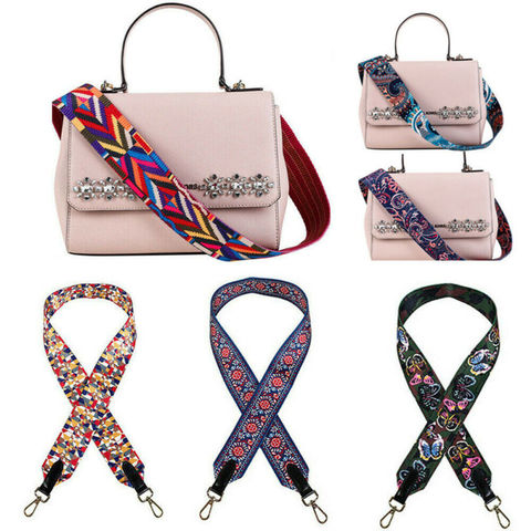 Hot Fashion 2022 Replacement Wide Bag Strap Multi-Style Canvas Colorized Belt Strap For Women Shoulder Bag Crossbody Bag Handbag ► Photo 1/6